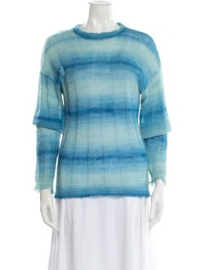 Pre-owned Paloma Wool Striped Crew Neck Sweater In Blue