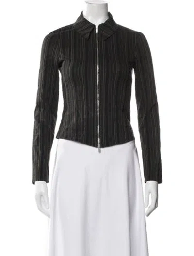 Pre-owned Paloma Wool Striped Jacket In Black