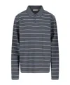 Paloma Wool Striped Long-sleeved Polo Shirt In Gray