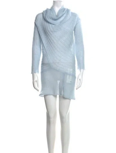 Pre-owned Paloma Wool Striped Midi Length Dress In Blue