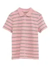 Paloma Wool Striped Button-down Polo Shirt In Pink