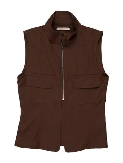 Pre-owned Paloma Wool Striped Sleeveless Top In Brown