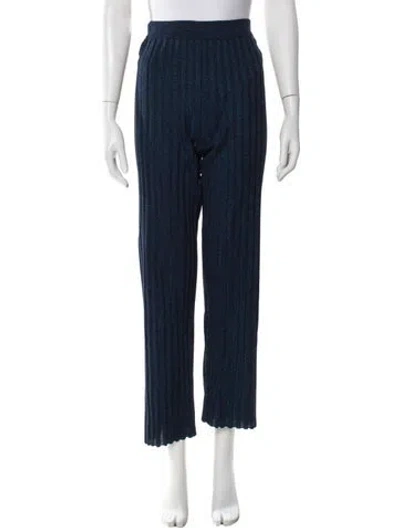 Pre-owned Paloma Wool Striped Straight Leg Pants In Blue
