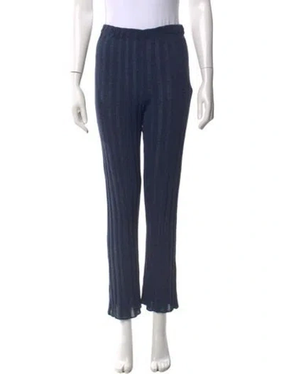 Pre-owned Paloma Wool Striped Wide Leg Pants In Blue
