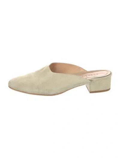 Pre-owned Paloma Wool Suede Mules In Neutral