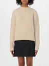 Paloma Wool Crush Henley Sweater In Beige