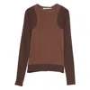 Paloma Wool Sombrita Colorblock Organic Cotton Jersey T-shirt In Brown