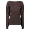 Paloma Wool Button-up Long-sleeve Sweater In Brown