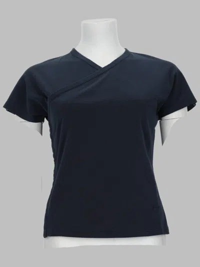 Paloma Wool Olimpia Wrap-neck T-shirt In Blue