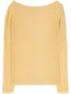 Paloma Wool Taxi Open-knit Jumper In Yellow