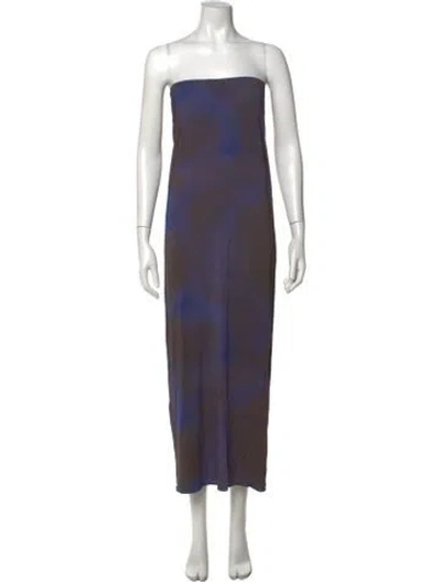 Pre-owned Paloma Wool Tie-dye Print Long Dress In Multi