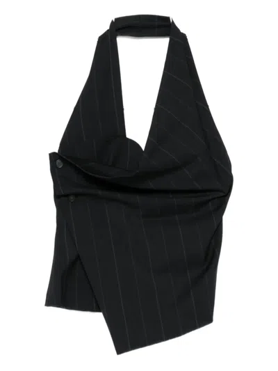 Paloma Wool Tiomi Pinstripe Halterneck Top In Animal Print