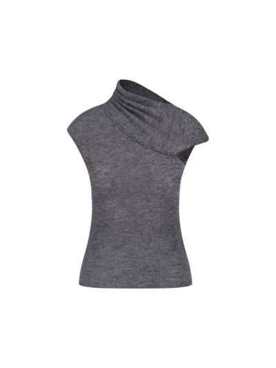 Paloma Wool Aurum Asymmetrical Top In Gray