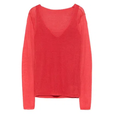 Paloma Wool Fine-knit Top In Red