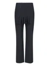 Paloma Wool Pleated Miniskirt Overlay Track Pants In Gray
