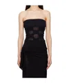 Paloma Wool Black Cass Bandeau Top