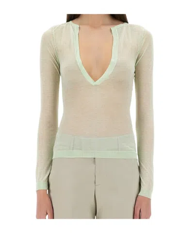 Paloma Wool V-neck Long-sleeved T-shirt