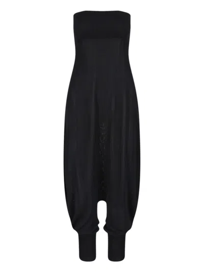 Paloma Wool Viscose Wrap-style Dress In Black