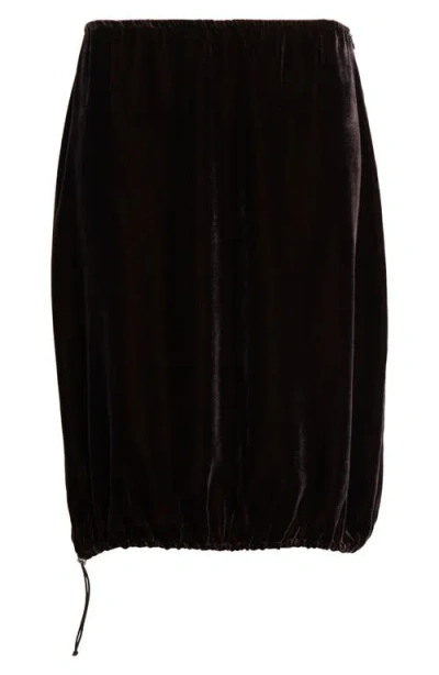 Paloma Wool Vivien Velvet Skirt In Brown