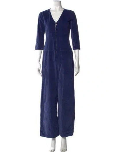 Pre-owned Paloma Wool V-neck Jumpsuit In Blue