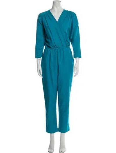 Pre-owned Paloma Wool V-neck Jumpsuit In Blue