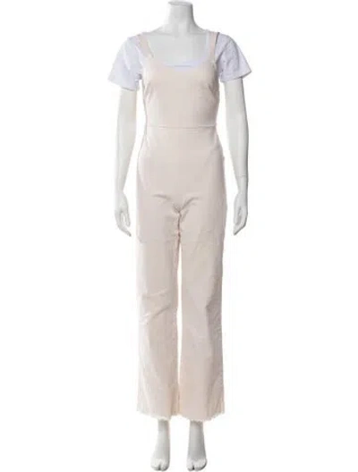 Pre-owned Paloma Wool V-neck Jumpsuit In Neutrals