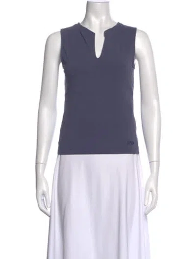 Pre-owned Paloma Wool V-neck Sleeveless Top In Blue