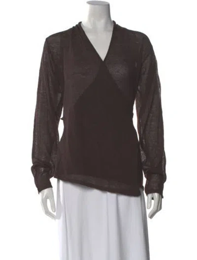 Pre-owned Paloma Wool V-neck Sweater In Brown