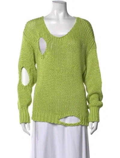 Pre-owned Paloma Wool V-neck Sweater In Green