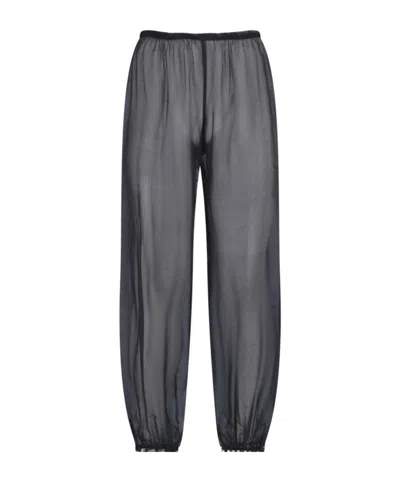 Paloma Wool Weza Gathered-cuff Pants In Blue