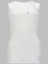 Paloma Wool Fitted Sleeveless Top In Smooth Mako Cotton In White