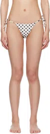 Paloma Wool White & Black Brake Bikini Bottom In White