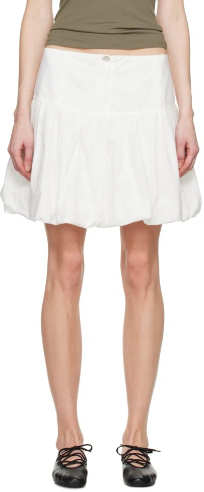 Paloma Wool White Globo Miniskirt In Bianco