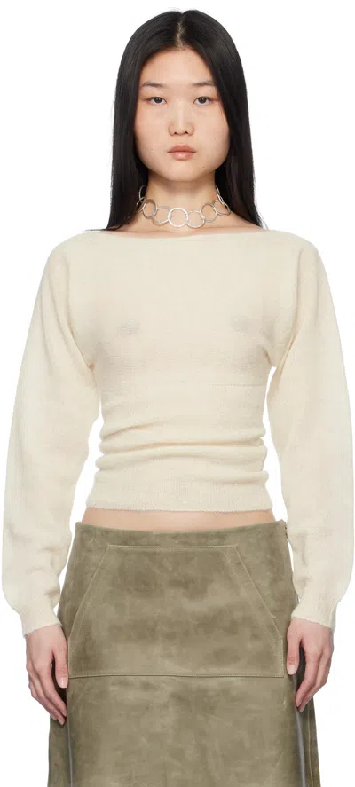 Paloma Wool White Katz Sweater In 0 White