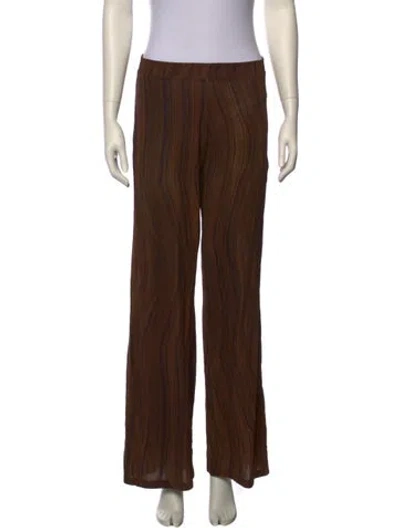 Pre-owned Paloma Wool Wide Leg Pants In Brown