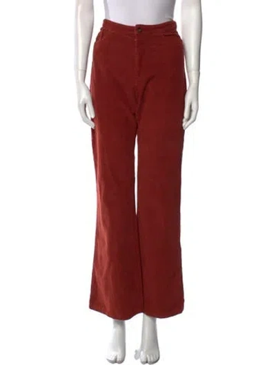 Pre-owned Paloma Wool Wide Leg Pants In Red