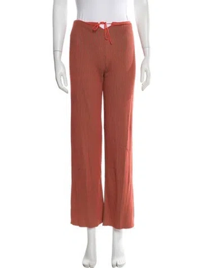 Pre-owned Paloma Wool Wide Leg Pants In Red