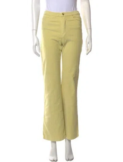 Pre-owned Paloma Wool Wide Leg Pants In Yellow