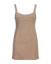 Paloma Wool Calisay Twill Sheath Minidress In Beige