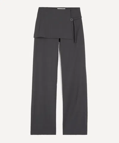 Paloma Wool Women's Archive Mid-rise Overlapping Mini Skirt Trousers In Gray