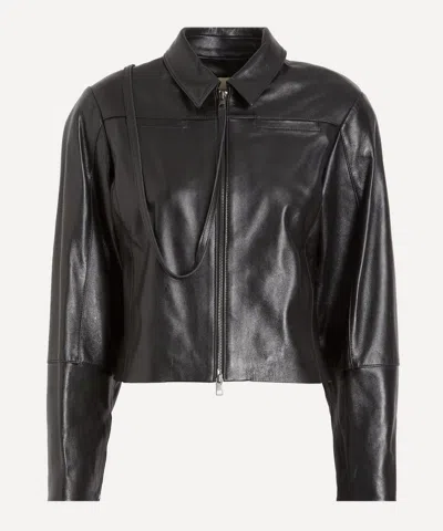 Paloma Wool Women's Banui Leather Jacket In Black