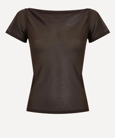 Paloma Wool Women's Brusi Sheer Short-sleeve Top