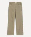 Paloma Wool Women's Crowd Studded Boyfriend Denim Trousers In Green