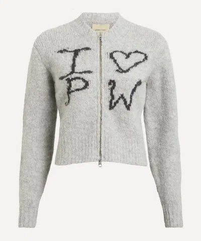 Paloma Wool Women's Crush Cropped Intarsia Knitted Cardigan