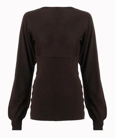 Paloma Wool Women's Fa Merino Wool Top In Brown