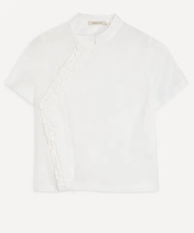 Paloma Wool Women's Gaspar Short-sleeve Wrap Top In White
