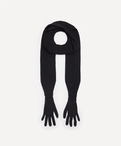 Paloma Wool Women's Grey Flauta Wool Glove Scarf In Black