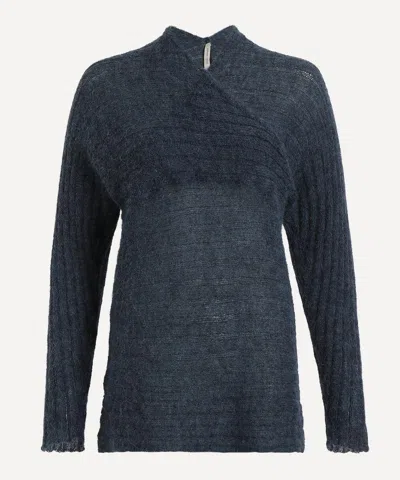 Paloma Wool Women's Lichen Ribbed Knit Jumper In Blue
