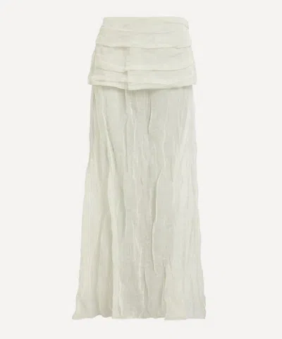 Paloma Wool Women's Mae Long Metallic-silk Skirt