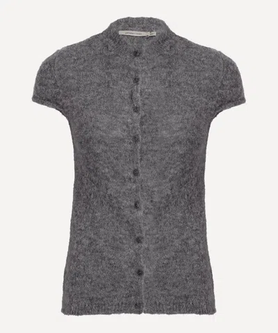 Paloma Wool Women's Refian Short-sleeve Cardigan In Gray